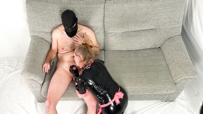DeviantStud: Latex Maid Rims Ass and Then Gets Fucked, Fisted &amp; Facial...