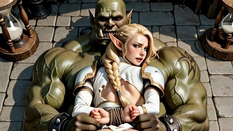 Waifu hentai narrated: Bionda Elfo Viene Trapanata Dal Cazzo Del Re Dell'orc Parte 2....