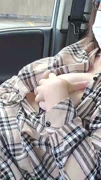 Married Woman Masturbating in the Car