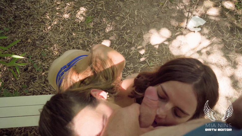 Mianins trans productions: Un anciano folla al aire libre a dos shemales sin...