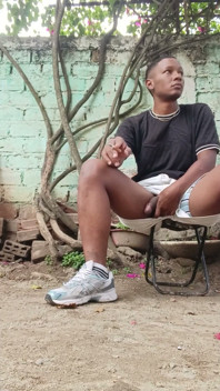 Amateur Bigdick Masturbates in the Street BBC