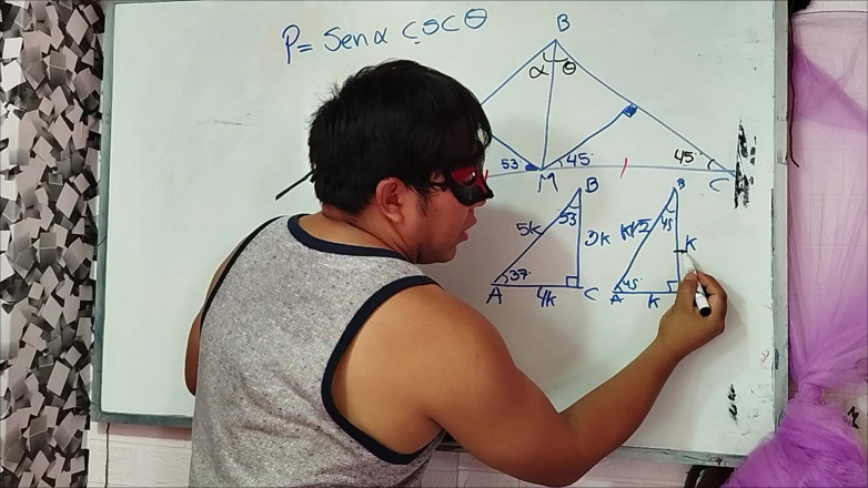 Rosaroja: Trigonométrie : triangles notables - exercice 4