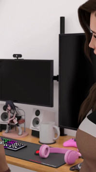 Steps of Debauchery by Fooxied - Masturbating in Front of the Old Neighbor, Becoming a Streamer (2)