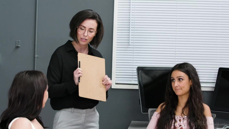 Girlsway: Girlsway - Whitney Wright और eliza ibarra नकली लेस्बियन प्यार के लिए भाप से भरा कैंचीदार अध्ययन सत्र
