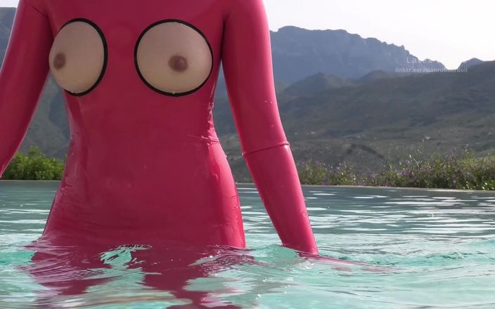 Latex Desire: Asianrubberdoll i Paradise Pool