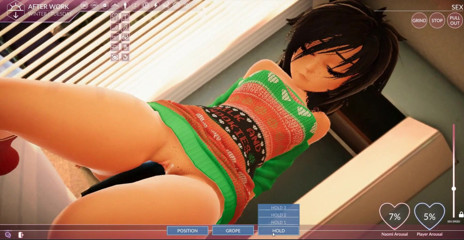 Cumming Gaming: Unsere wohnung [Weihnachts-Hentai-pornospiel], ep. (2) Meine mitbewohnerin zu weihnachten im weihnachtsmannkleid gefickt...