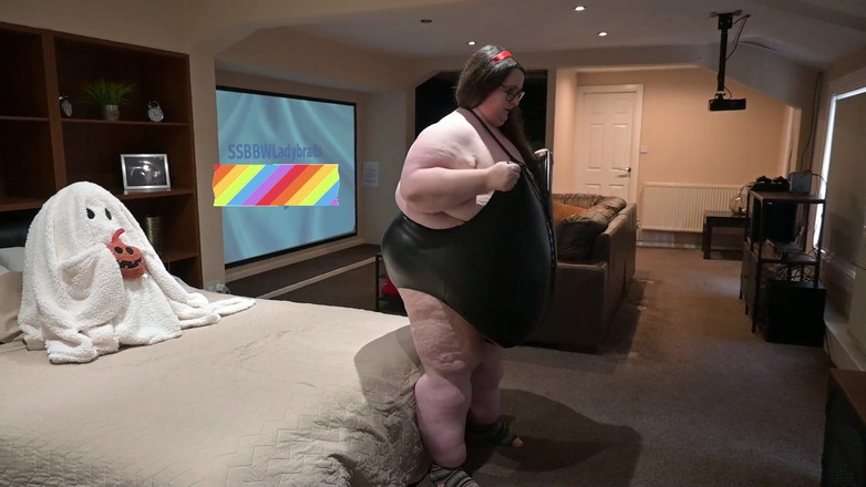 SSBBWLadyBrads: Ssbbw seksi şişman siyah deri takım elbise