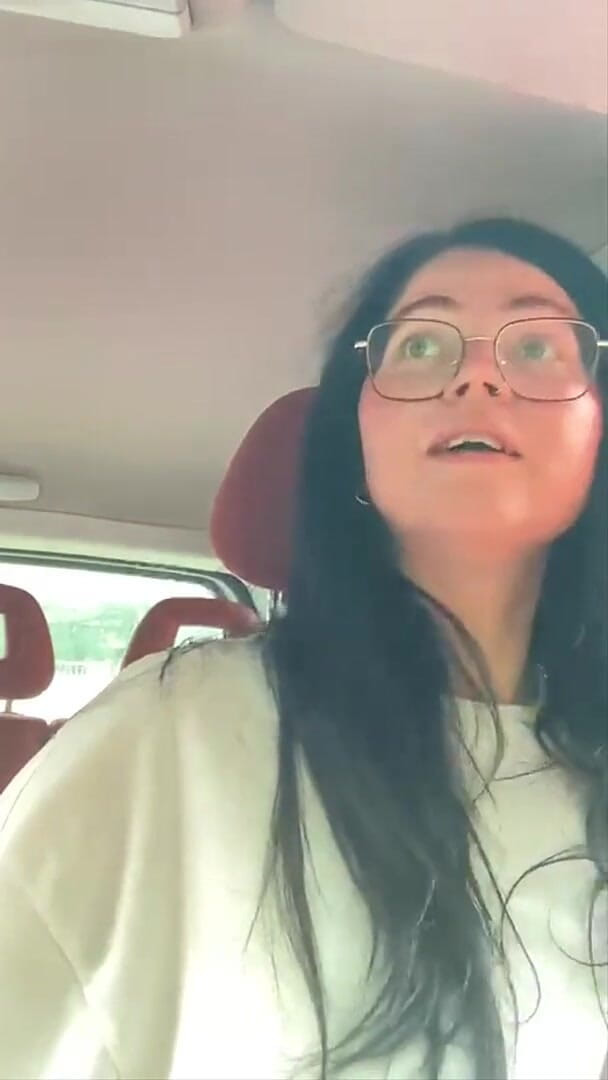 Shione Cooper: Smoking During Driving in My New Glasses