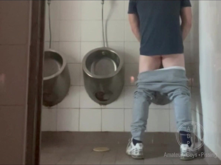 AmateurBoysPissing: Homemade Roommates Mutual Dare Expose Your Ass While Peeing in...