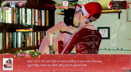 Cumming Gaming: Unlimited Christmas [Vánoční Hentai porno hra], ep.7. Prstění těsného konečníku její...