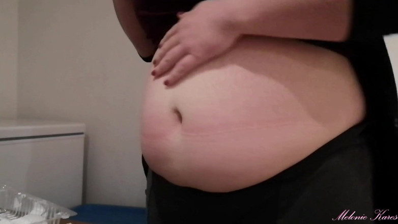 Melonie Kares: Doughnut stuffing and bloated belly play