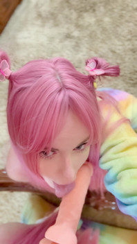 I'm Practicing Swallowing Cum on a Dildo.