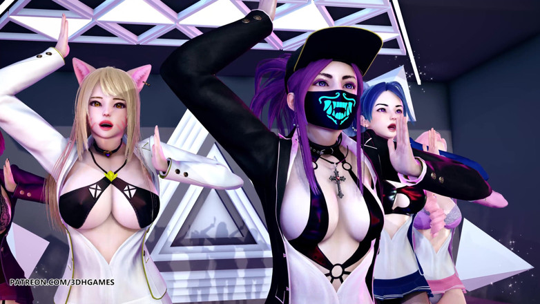 3D-Hentai Games: [MMD] STAYC - RAN2U Ahri Akali Kaisa Evelynn Seraphine - striptease sexy...