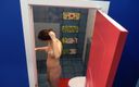 Milfs and Teens: Mamă sexy reală țâțoasă la duș
