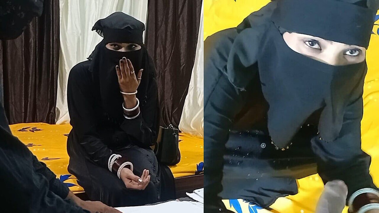 Dearshivani: Gadis cantik berhijab lagi asik mainin kontol polisi untuk tanda...