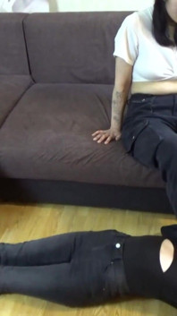 Amateur Lezdom Sock Smelling