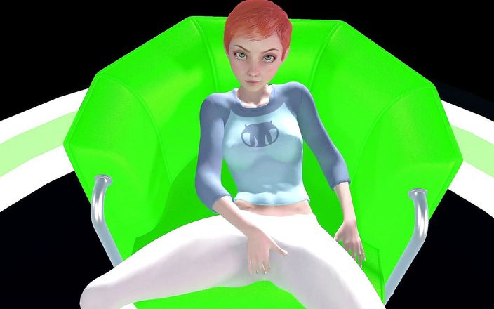 Wraith ward: Gwen Tennyson se caresse le clito Parodie hentai