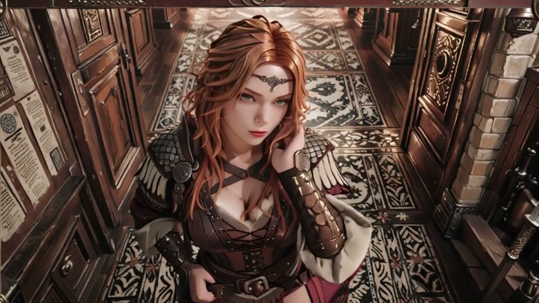 Seraphina Vale: Red Queen's Epic Journey! Cold Beauty in the Gothic Hall,...