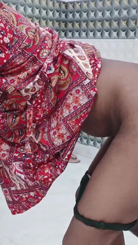 Real Indian Couple Hot Sex in Red Dress - Blowjob, Deepthroat, Missionary & Doggy with Cum on Breasts