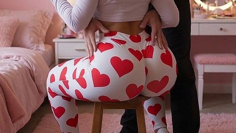 Animate golden: Un beau-père presse son amie à gros cul sur la chaise