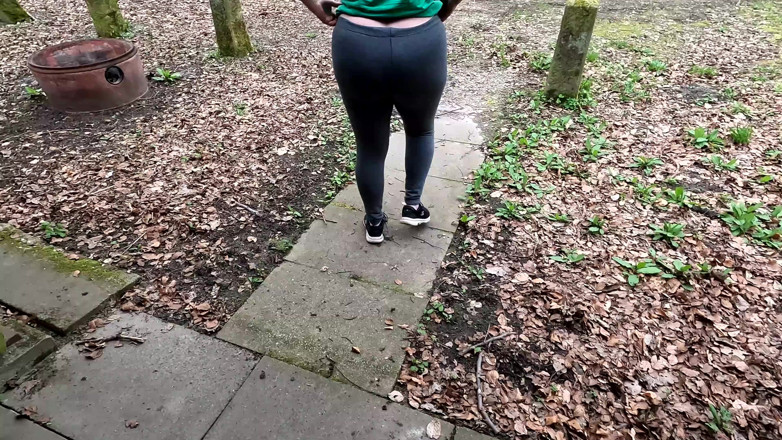 Bouncy Tits Action: Ass Spanking in the Hut