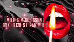 Goddess Misha Goldy: Multi-cum JOI Session - on Your Knees for My Mouth (cumshot 1)