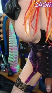 Gorset PVC Big Toy Playtime Extreme Anal Rides and Popis my new boobs
