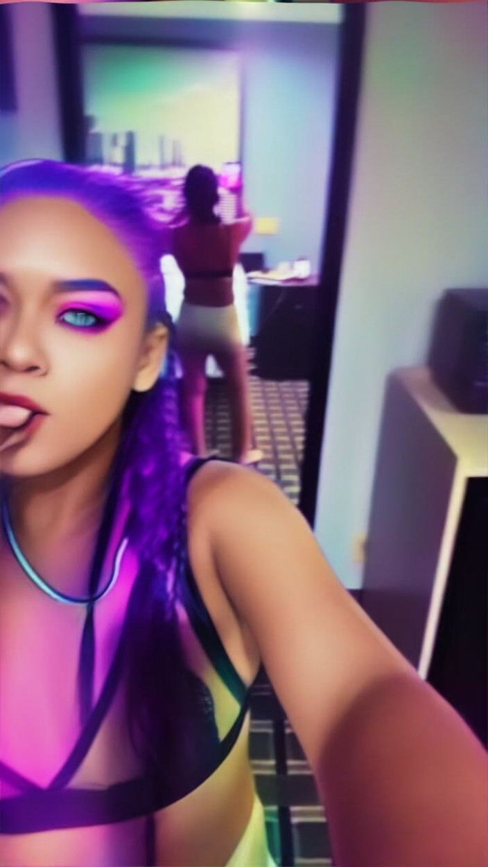 ToXxXiicBarbiie: Sexy culo latina fumando durante viernes festival