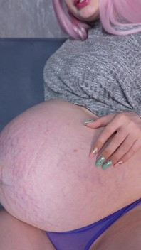Huge Pregnant Belly Admiration