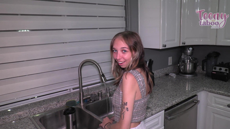 Teenytaboo: Breezy Helps Step-stepdad While Step-moms at Work