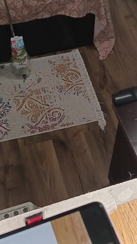 Una Sexy Mora Pelosa Fa I Lavori a Casa Nuda.