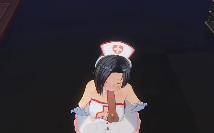 H3DC: 3D hentai POV nurse sucked her patient's cock