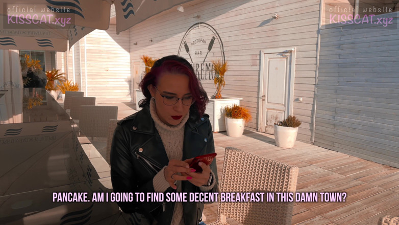 KissCat: KissCat love breakfast with sausage - he pickup Russian student for...