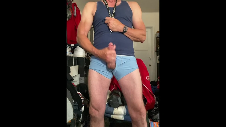 Jockdad87 Edges in the Sauna Blue Baseballgear