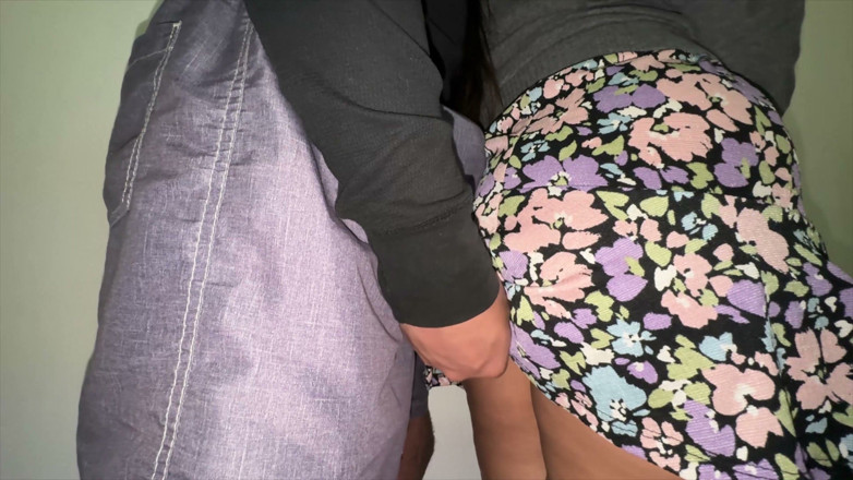 CoupleOfHotSins: Risky! Big-assed Woman Touching a Stranger's Cock.
