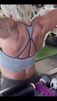 I Worked My Back Really Hard Today, Was Proud of the Weight I Was Able to Do Vids Following Pix