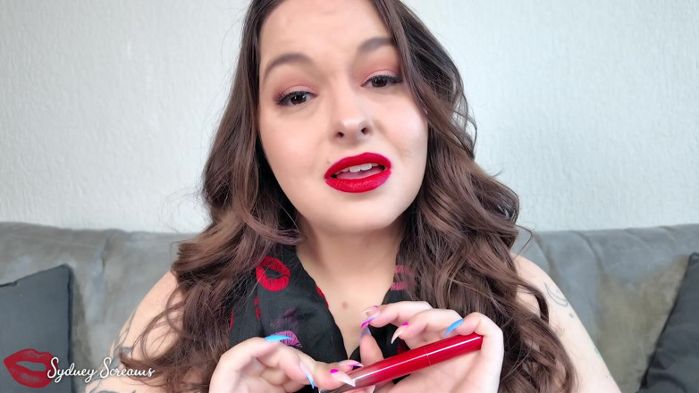 Sydney screams fetish: Labbra rosse lucide joI
