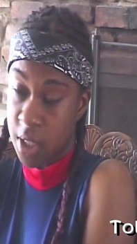 Sexy Ebony Cheerleader in Wild Gangbang Action