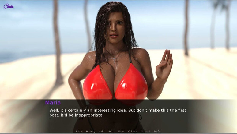 XXX Games Bunk: Wet Bikini Wearing Wife in Beach