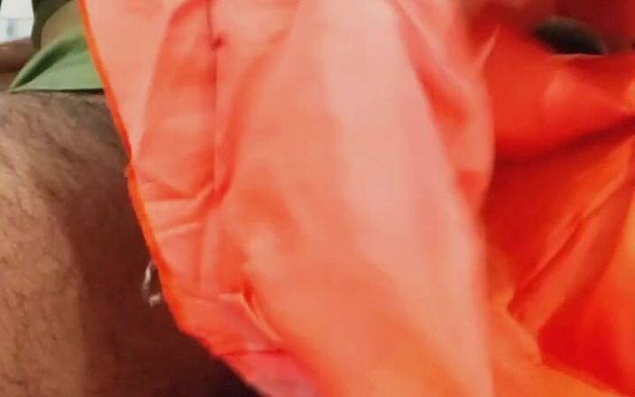 Satin And Silky: Satin silk handjob khiêu dâm - Satin Silky Orange Suit chà...