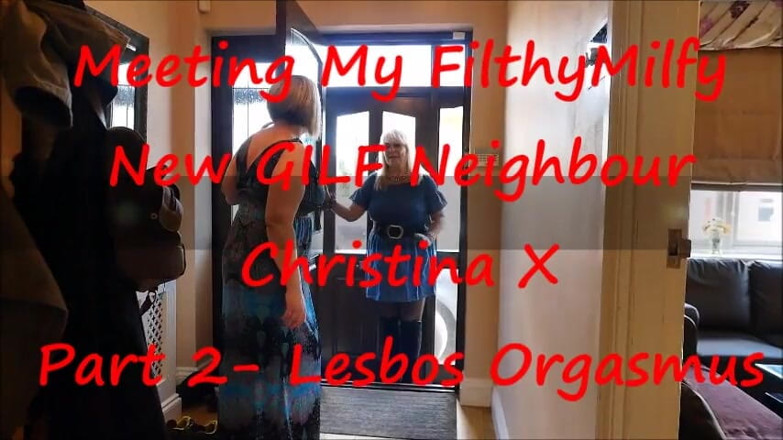 Shooting Star: 레즈 오르가즘 - 내 filthygilfy 새로운 이웃 Christina X를 만나 – 2부