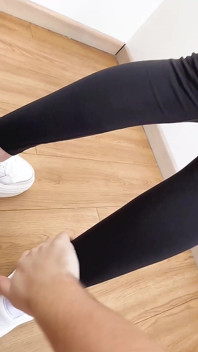 As the 18 Years Old Girl Dressed Slowly He Started Sniffing and Licking Her Ideal Butt Hole