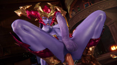 3D Futanari Shyvana Lol Anal Dildo Fuck and Cumshot