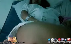 Asian pregnant pussy flash in hospital