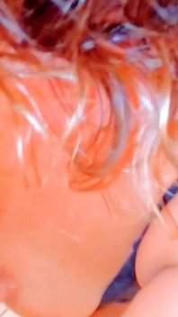 Sexy MILF Gets a Huge Load When He Puts His Dick in Her Face in Bathroom