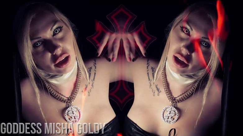 Goddess Misha Goldy: You will be in hell if I'm your reason to...