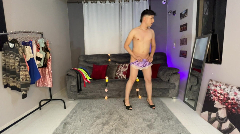 Diego_latinboy: Sissy Guy Using Step-stepsister Clothes