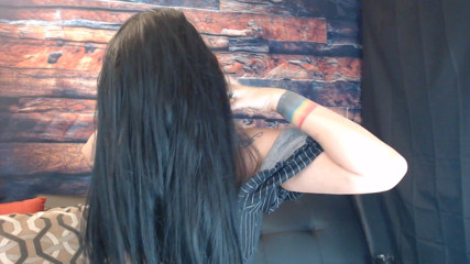 Abby Anna: Up close finger brushing flipping