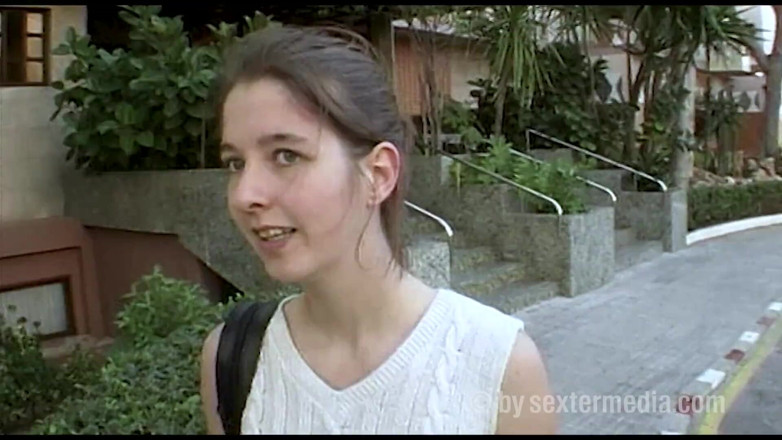 Sextermedia by Pete: Dark Blonde Teen Girl Shyly Shows Her Pussy