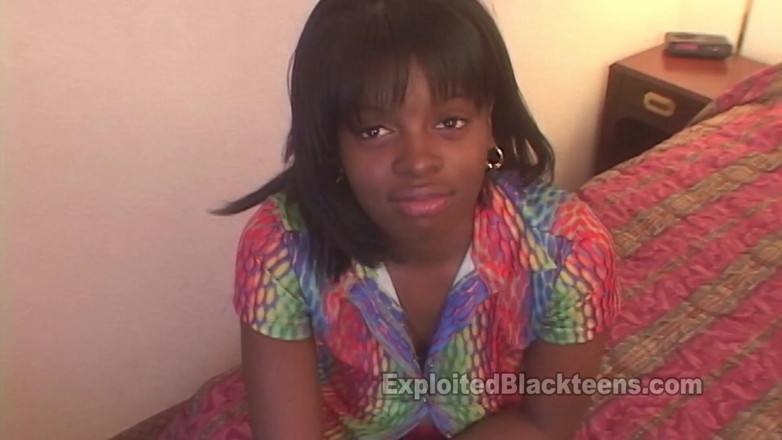 Exploited black teens: Amateur 19 jahre alter teenager nimmt es in Den arsch in...